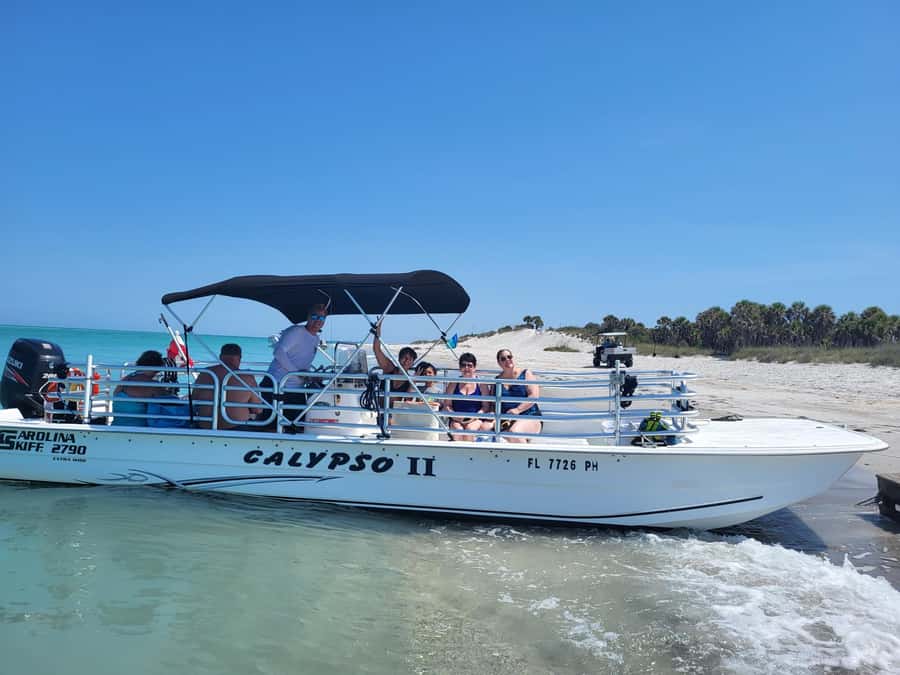 2.5 Hour Shell Key Island Adventure - Dolphins And Shells - Reaching Shell Key for shells and open views
