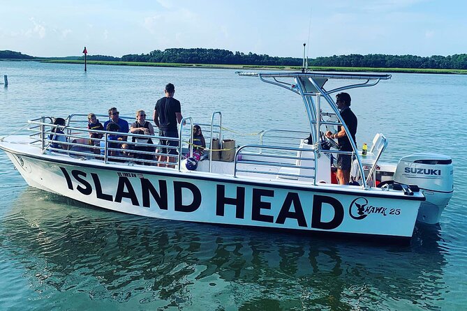 90 Minute Hilton Head Dolphin Tour - Harbour Town lighthouse from Calibogue Sound