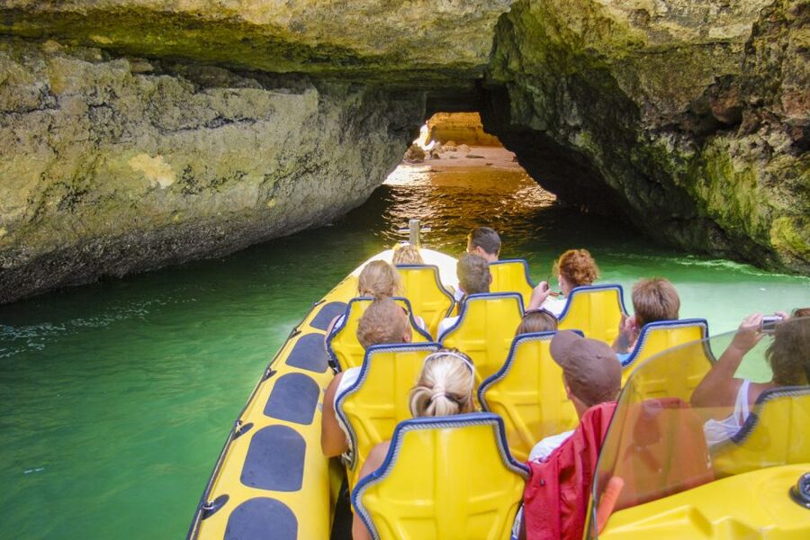 Albufeira: Benagil Caves & Dolphin Watching Speed Boat Tour - Key points at a glance