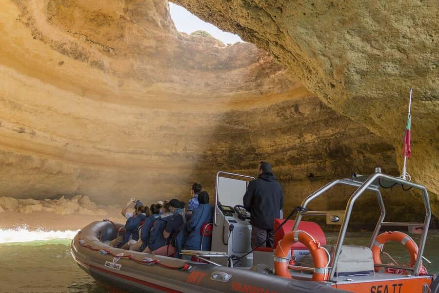 Albufeira: Dolphin Watching and Benagil Cave Boat Cruise - The ride itself: thrilling for some, rough for others