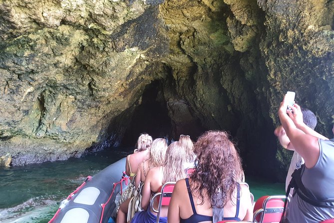Albufeira: Dolphins and Caves Tour - Searching for dolphins in open water