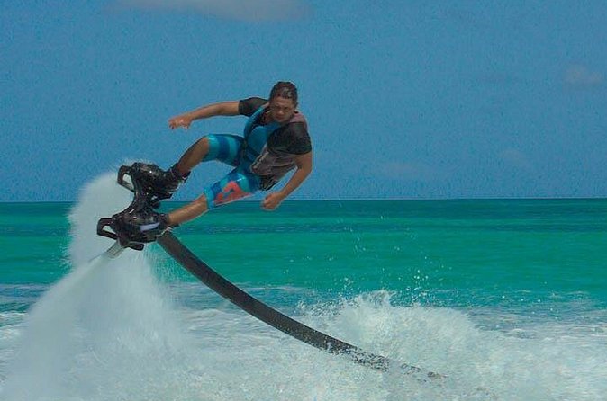 Aruba Flyboarding & Jetovator Experience: Fly Like a Bird & Dive Like a Dolphin - Learning to balance above the Caribbean Sea