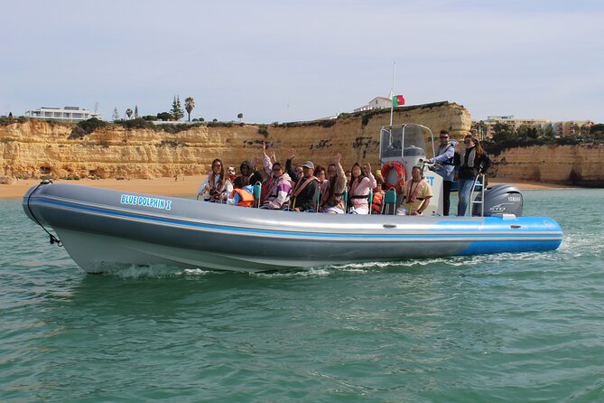 Benagil Caves and Dolphins from Albufeira - What 18 people feels like on a small boat