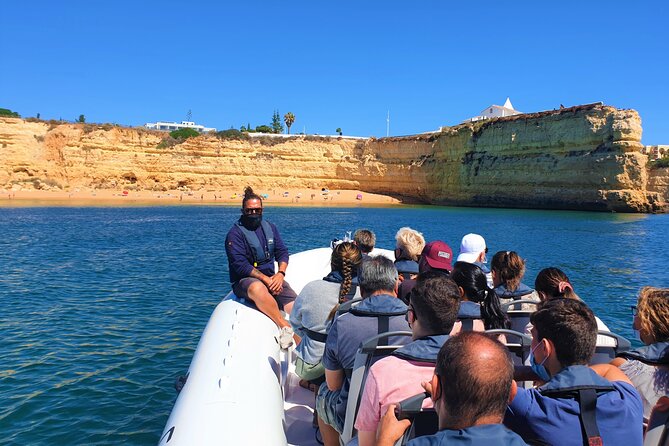 Benagil Caves Visit with Dolphins Watching from Albufeira - Searching for dolphins in the open water