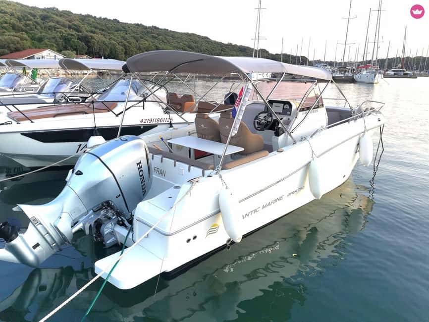 Brioni Private Sunset and Dolphin Boat Tour up to 11 people - What the Atlantic Marine 750 adds