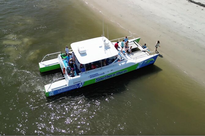 Catamaran Dolphin Cruise in Myrtle Beach with Barrier Island Stop - Waties Island and the appeal of no buildings