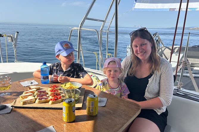 Catamaran Sailing Experience Manilva Tapas Drink Dolphins Swim Stop - Homemade tapas and a welcome drink
