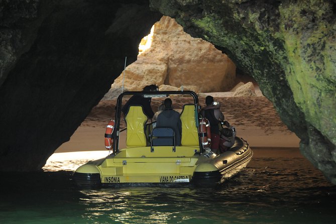 Caves and Dolphin Watching Cruise from Albufeira - The dolphin search beyond the cliffs
