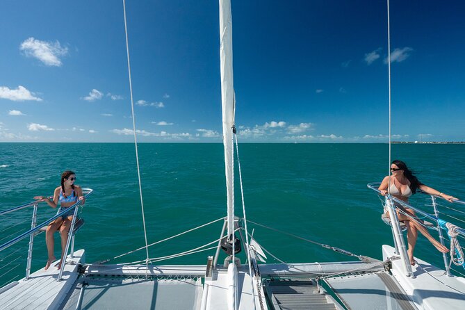 Champagne Dolphin Sail and Reef Snorkel - Sailing through Key West’s dolphin waters