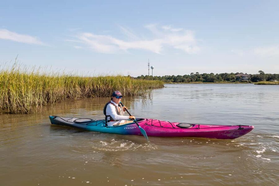 Charleston: Folly Beach Morning Kayak Dolphin Safari - Starting at Sea Monkeys Surf And Skate