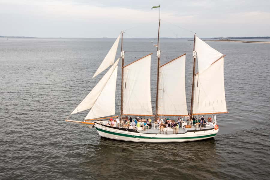 Charleston: Schooner Sailing Harbor Tour & Dolphin Watch - At a glance