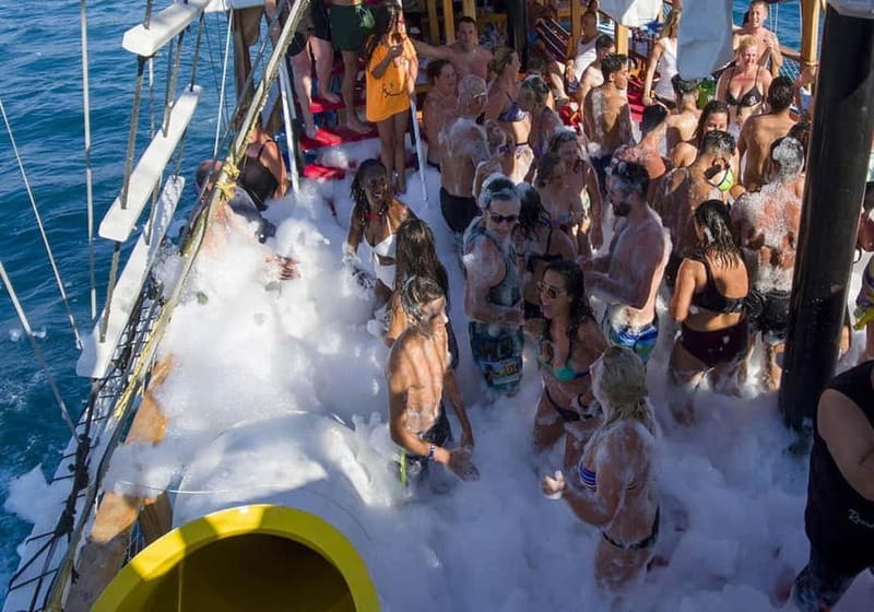 City Of Side: Dolphin Island Boat or Side Boat Tour Options - Paradise Beach and the three swim stops