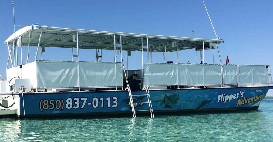 Destin: Crab Island Catamaran Tour with Dolphin Watching - Arriving at Crab Island Sandbar
