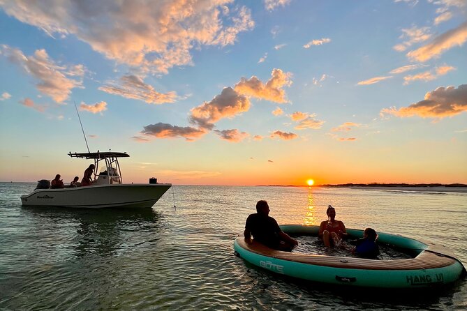 Destin Private Boat Tours Dolphin Crab Island Snorkel Sunset - Choosing between dolphins, Crab Island, and snorkeling