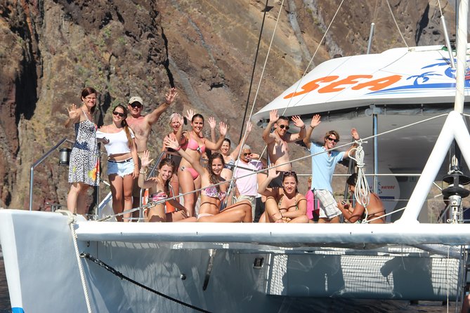 Dolphin and Whale Watching Catamaran Cruise from Funchal - Leaving Praça do Povo for the open Atlantic