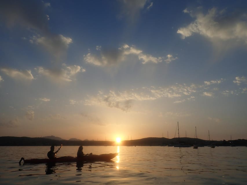 Dolphin Kayak Safari at Sunset at Golfo Aranci - Sunset from the water