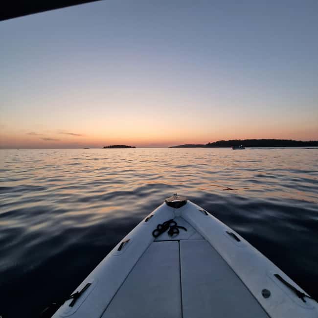 Dolphin private sunset tour Rovinj - The sunset return to Rovinj
