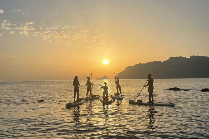 Dolphin-spotting SUP tour with Golfo Aranci aperitif - Morning breakfast or a sunset Sardinian aperitif