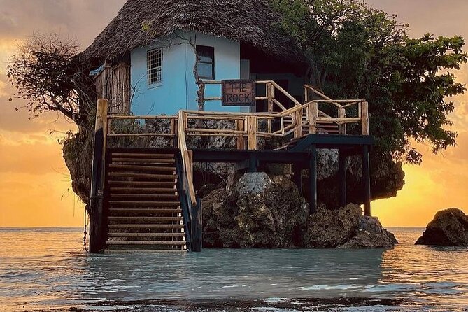 Dolphin Tour; Kuza Cave Tour; Paje Beach; The Rock Restaurant; Jozani Forest - Mnemba Island: dolphins, reef fish, and a sandbank