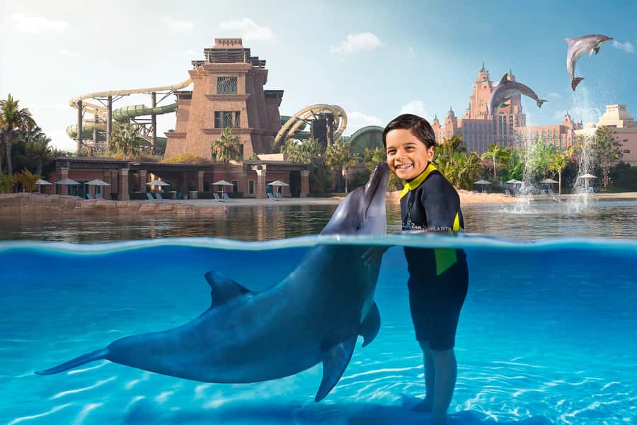 Dubai: Dolphin Encounter & Aquaventure Waterpark Ticket - The photo decision can change the price