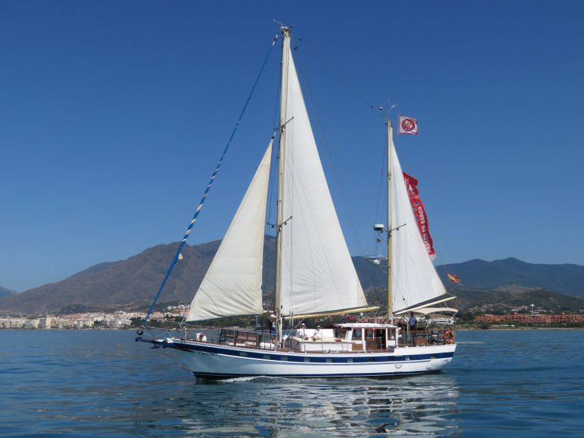 Estepona: Dolphin Watching Sailboat Cruise with Drink - Sailing out from Pontoon 6 in Estepona