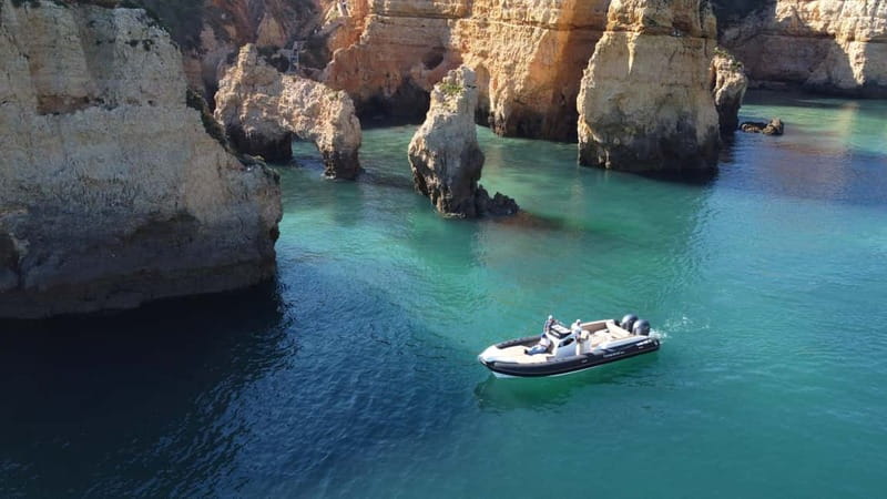 Explore Benagil, Ponta da Piedade and Dolphins in Algarve - Ponta da Piedade from below the cliffs
