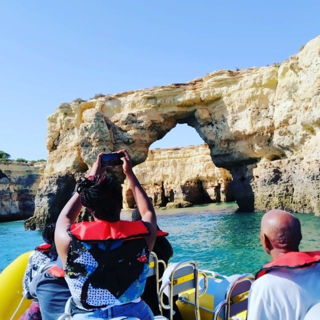 From Vilamoura: 2.5-Hour Benagil Cave and Dolphins Boat Tour - Searching for wild dolphins