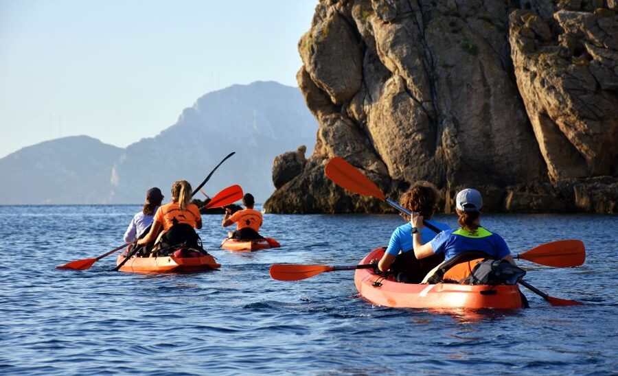 Golfo Aranci: Kayak Tour with Dolphins and Aperitif - Setting out from Spiaggia dei Baracconi