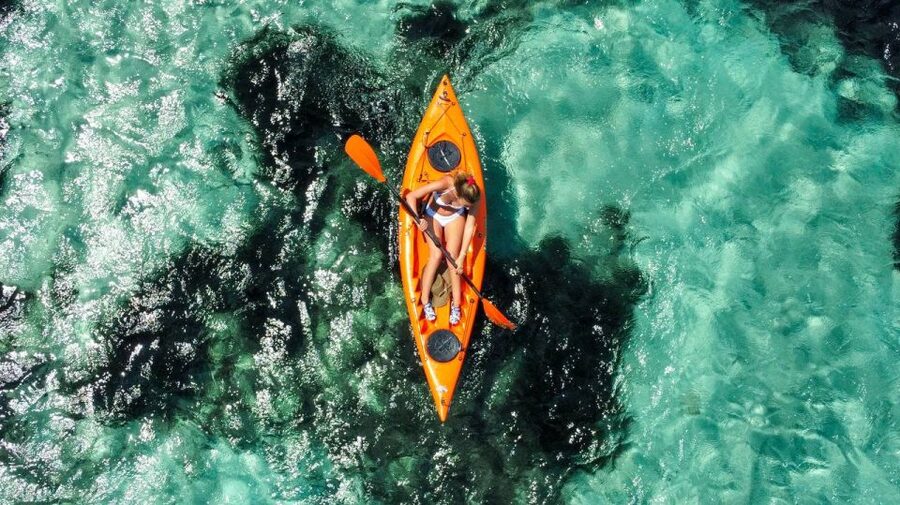 Golfo Aranci: Kayak Tour with Dolphins and Aperitif - Weather changes can improve the day