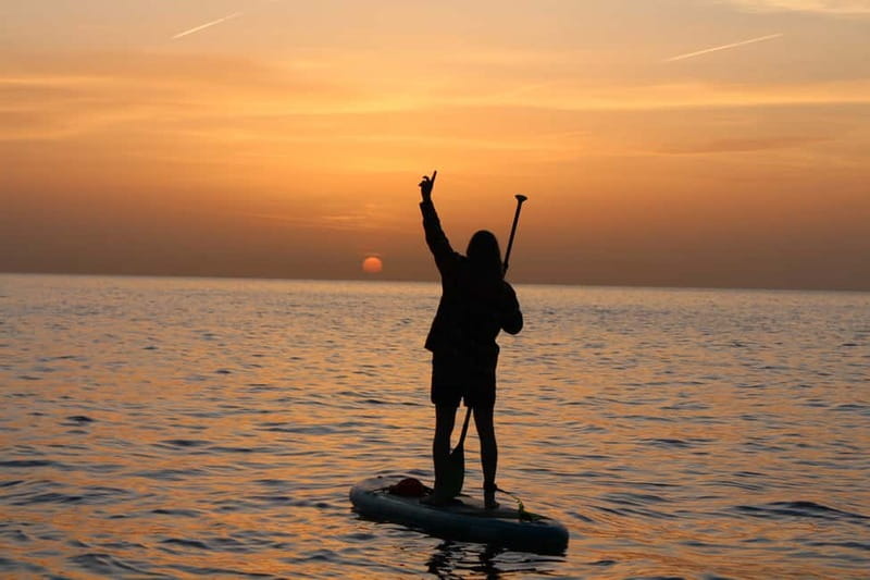 Golfo Aranci: Sup with dolphins, aperitif & photo shoot - Meeting at Baracconi Beach