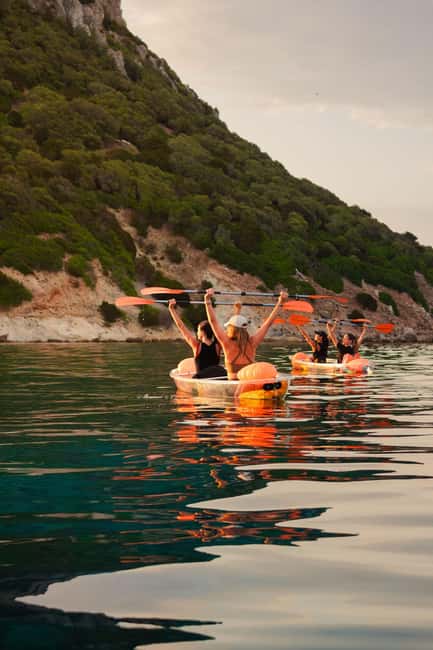 Golfo Aranci: traditional or transparent kayaks, dolphins, and aperitifs - Choosing between the two kayak types