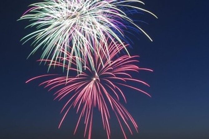 Hilton Head Dolphin Watching Cruise with Fireworks Display - Fireworks from the water: lovely, but not the closest view