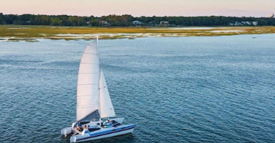 Hilton Head: Private Dolphin Day or Sunset Catamaran Sail - Setting out from Hilton Head’s waterfront