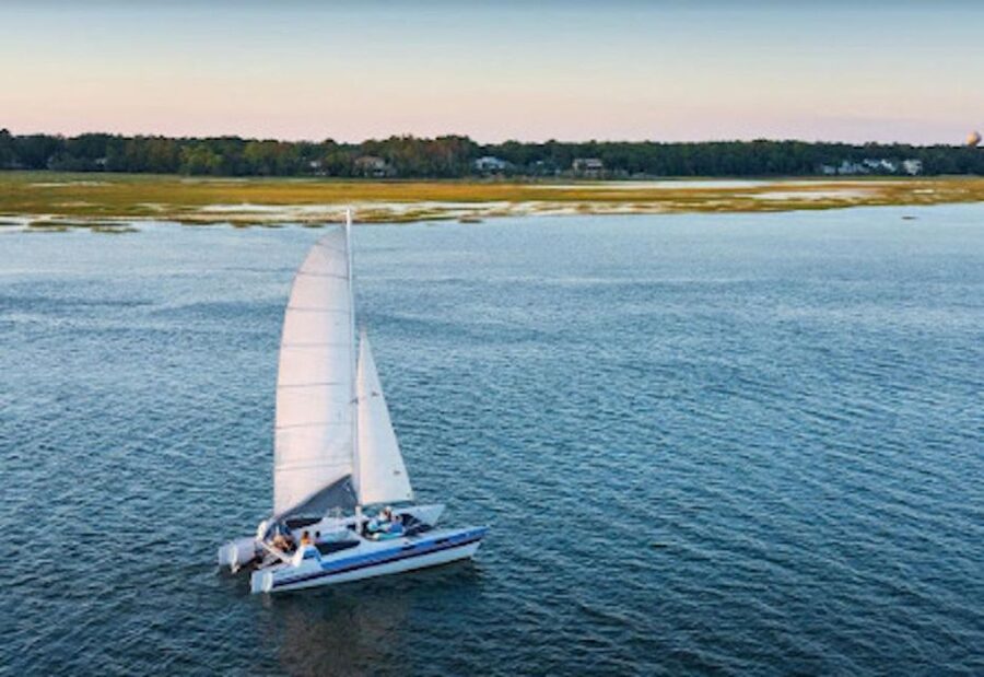 Hilton Head: Private Dolphin Day or Sunset Catamaran Sail - Two to two and a half hours among the marshes