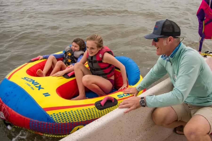 Hilton Head: Private Dolphins & Tubing Adventure - The tubing ride through Lowcountry water