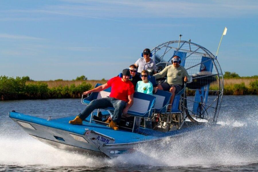 Homosassa: Gulf of Mexico Airboat Ride and Dolphin Watching - Speed, spray, and quiet water