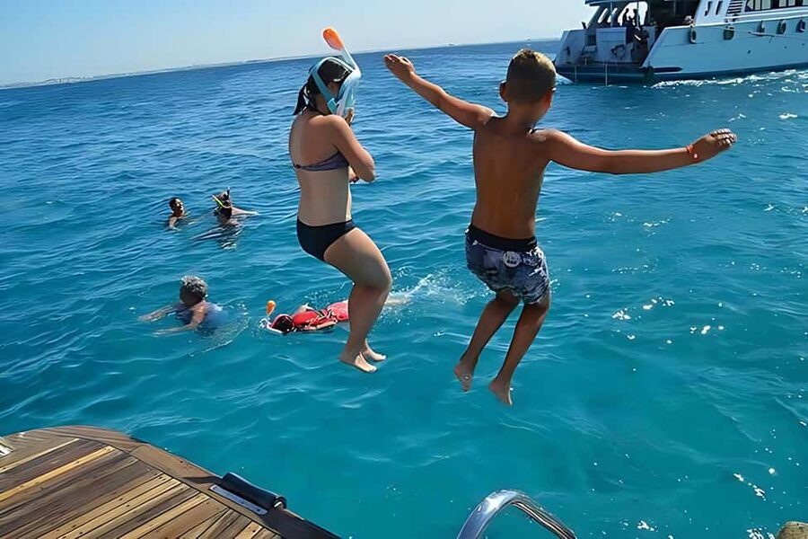 Hurghada: Dolphin Cruise with Snorkeling & Buffet Lunch - Key points at a glance