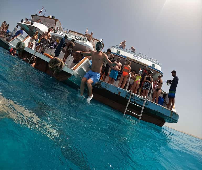 Hurghada or Makadi: Discover the Magic of Dolphin House - Sofa-boat thrills and jumping from the deck