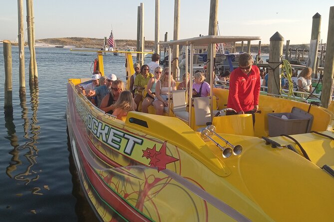 Hydro Rocket Dolphin Sightseeing Boat Tour from Destin - Coastal views, Crab Island, and the return trip
