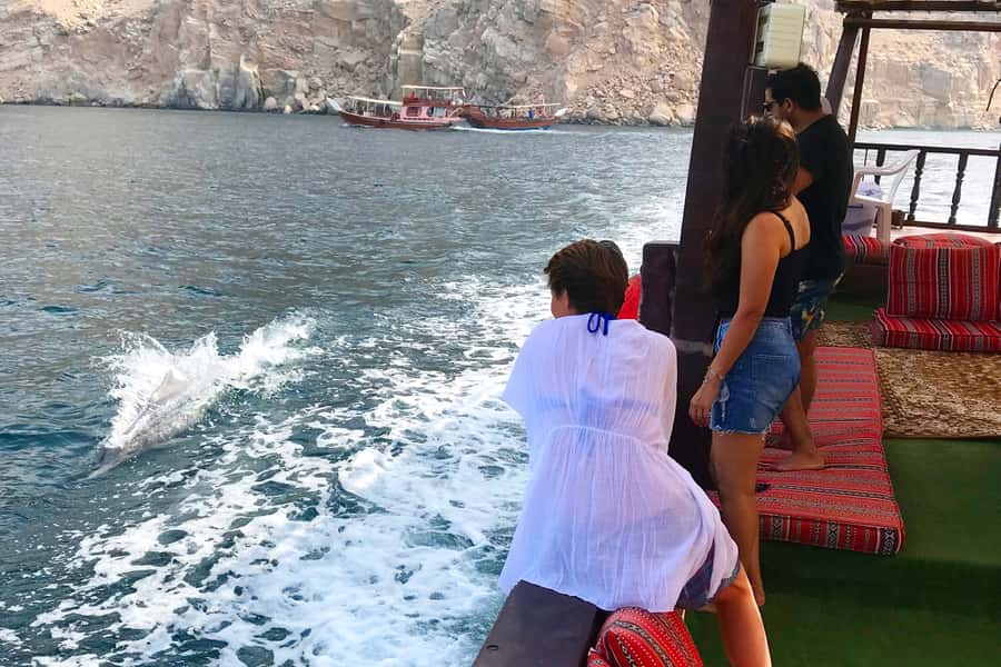 Khasab: Dolphin Watching Day Tour with Snorkeling & Lunch - Telegraph Island and the first swim