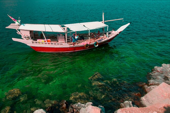 Khasab Full Day Dhow Cruise With Enjoying Snorkeling, Lunch & Dolphin Watching - Swimming and snorkeling in clear water