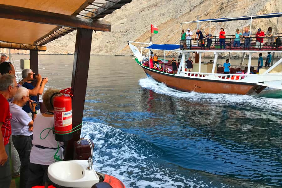 Khasab: Khor Sham Half-Day Cruise with Snorkeling & Dolphins - Setting out through Khor Sham’s fjord