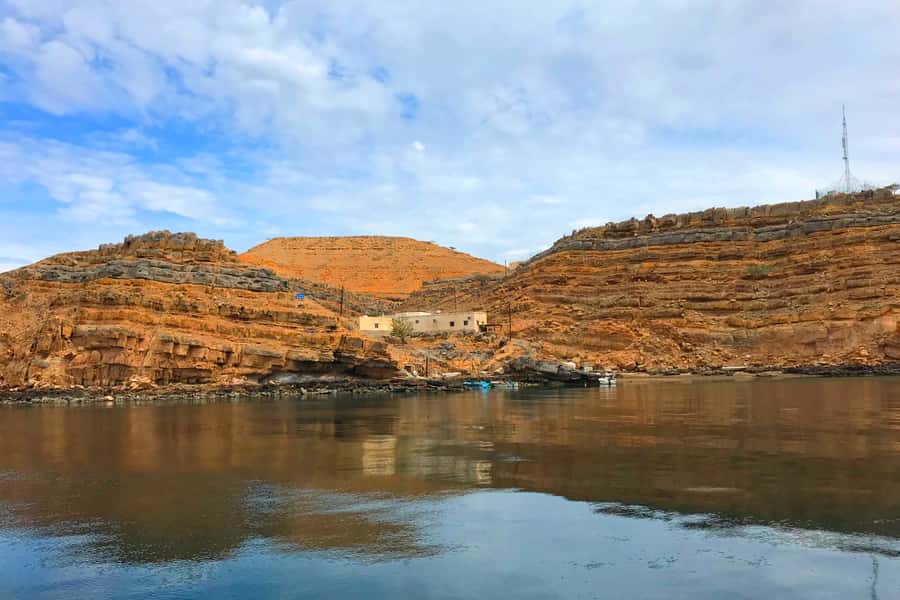 Khasab: Khor Sham Half-Day Cruise with Snorkeling & Dolphins - Looking for dolphins in the silent water