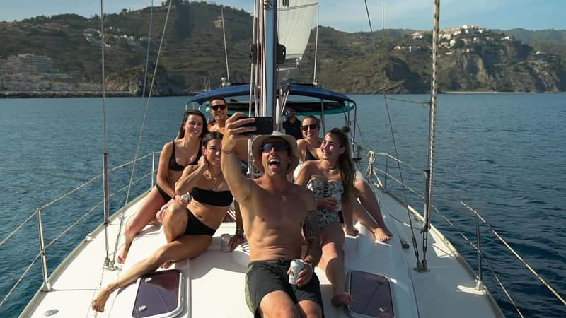 La Herradura: Sailing with a view of dolphins - What you see along the Maro-Cerro Gordo cliffs