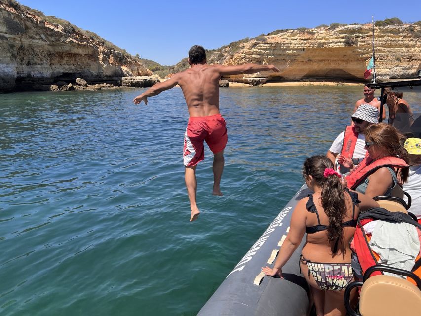 Lagoa: Dolphin Watching & Benagil Tour with Biologist Guide - The 15-minute swim stop