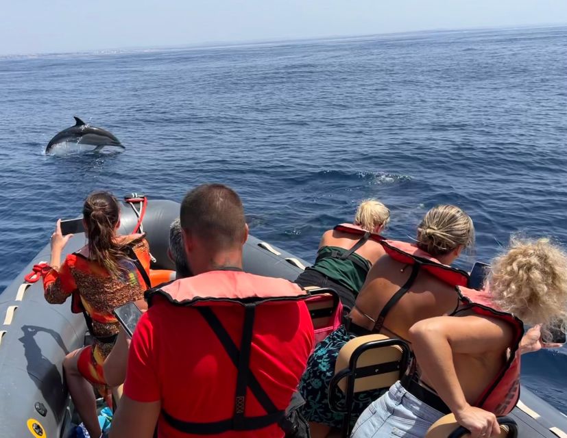 Lagoa: Dolphins Expedition with biologist guide on board - Leaving Parchal for the open Atlantic