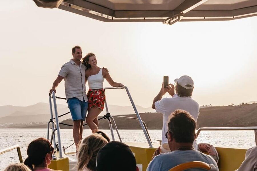 Lanzarote: 2.5-Hour Sunset and Dolphins Cruise - Boarding the Biosfera Jet