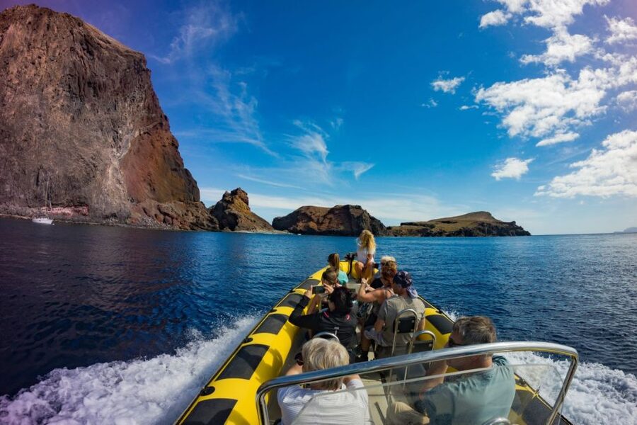 Madeira: Whale and Dolphin Watching Tour - Leaving the marina at Quinta do Lorde