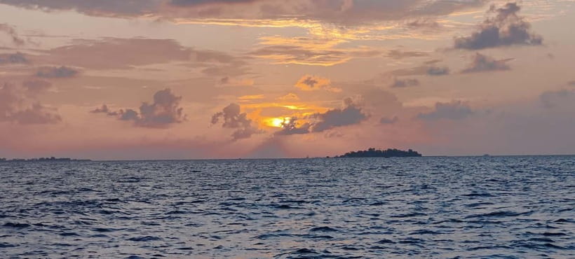 Maldives: Sunset Cruise with Dolphin Watching - The sunset over Maldivian water