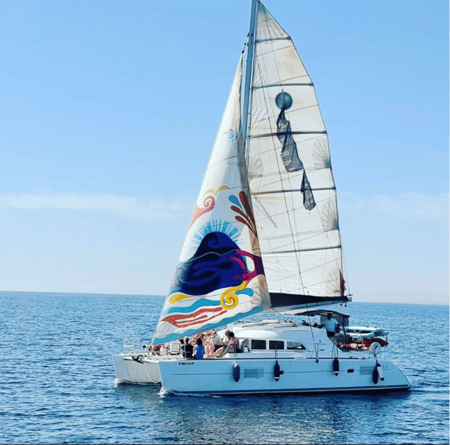 Marbella: Group Dolphin Watching Catamaran Tour with Snacks - What Daria Feels Like on the Water